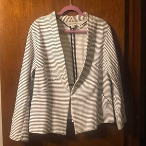 White & Black Ava & Viv Blazer Women’s 1x